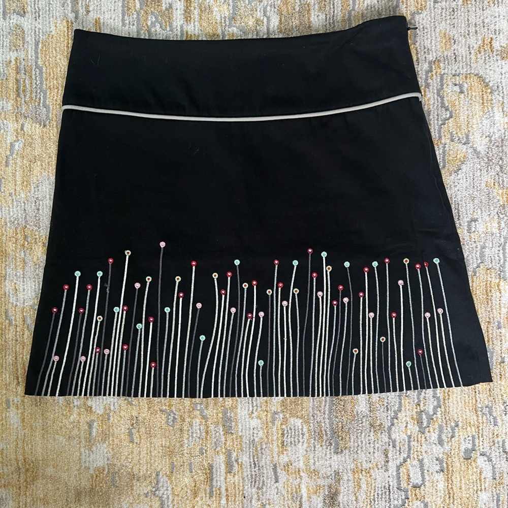 Nicola Quilter Embroidered Mini Skirt